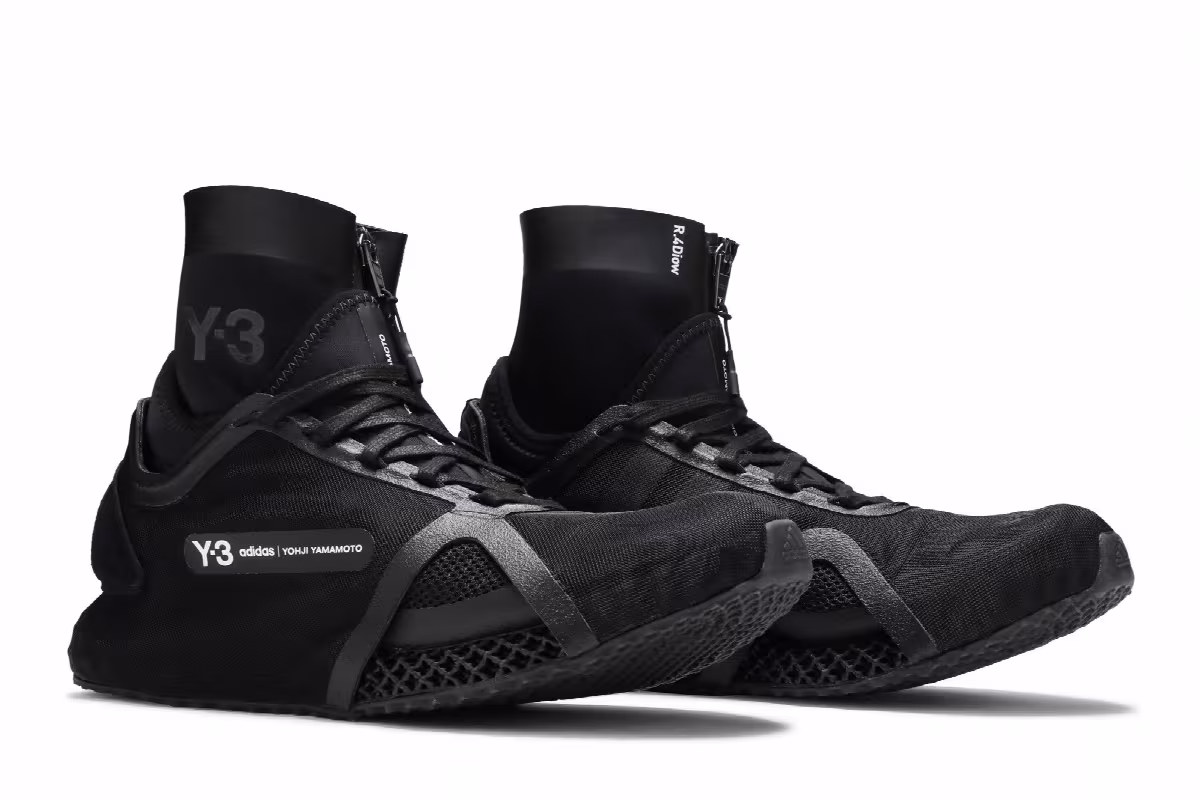 adidas Y-3 Runner 4D IOW High Black, view 9