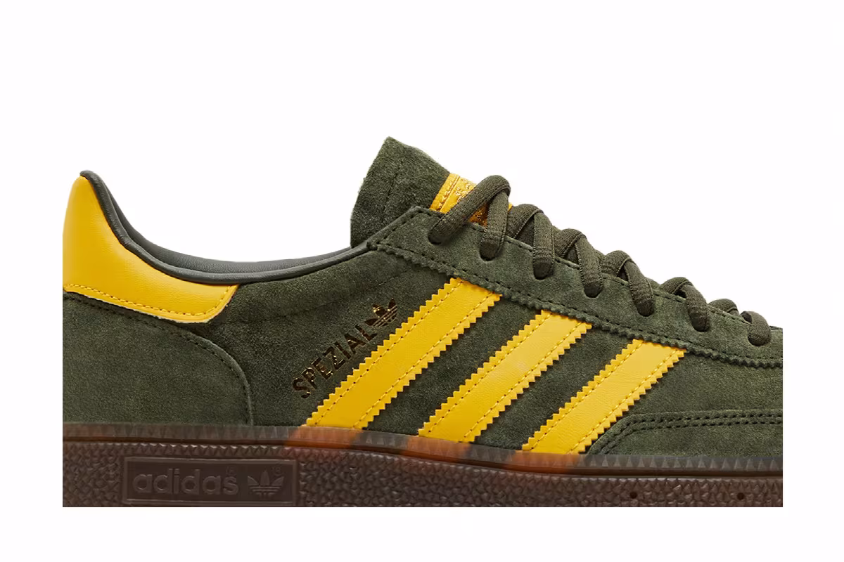 adidas Handball Spezial Night Cargo Tribe Yellow, view 3
