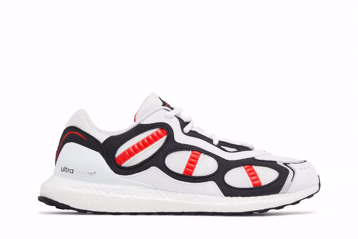 adidas UltraBoost Supernova DNA White Vivid Red, view 2