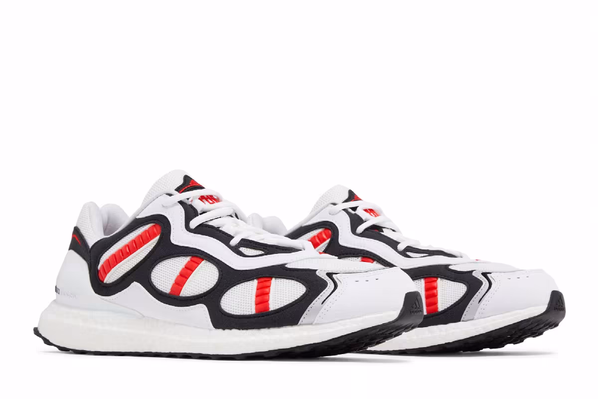 adidas UltraBoost Supernova DNA White Vivid Red, view 9