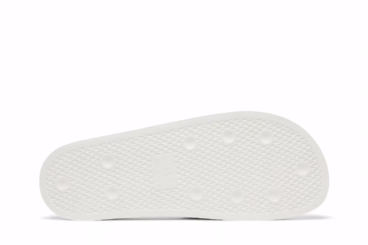 Mark Gonzales x adidas Shmoofoil Slide White Black, view 5