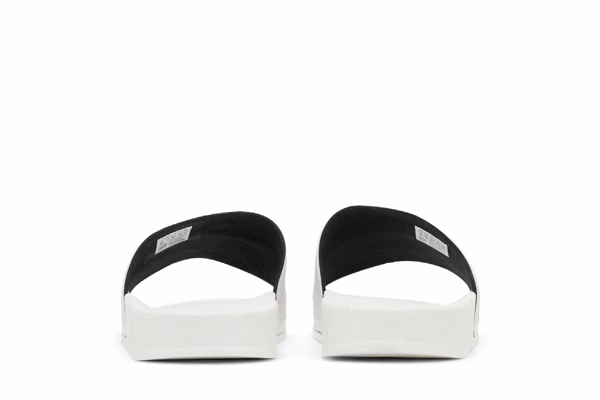 Mark Gonzales x adidas Shmoofoil Slide White Black, view 7