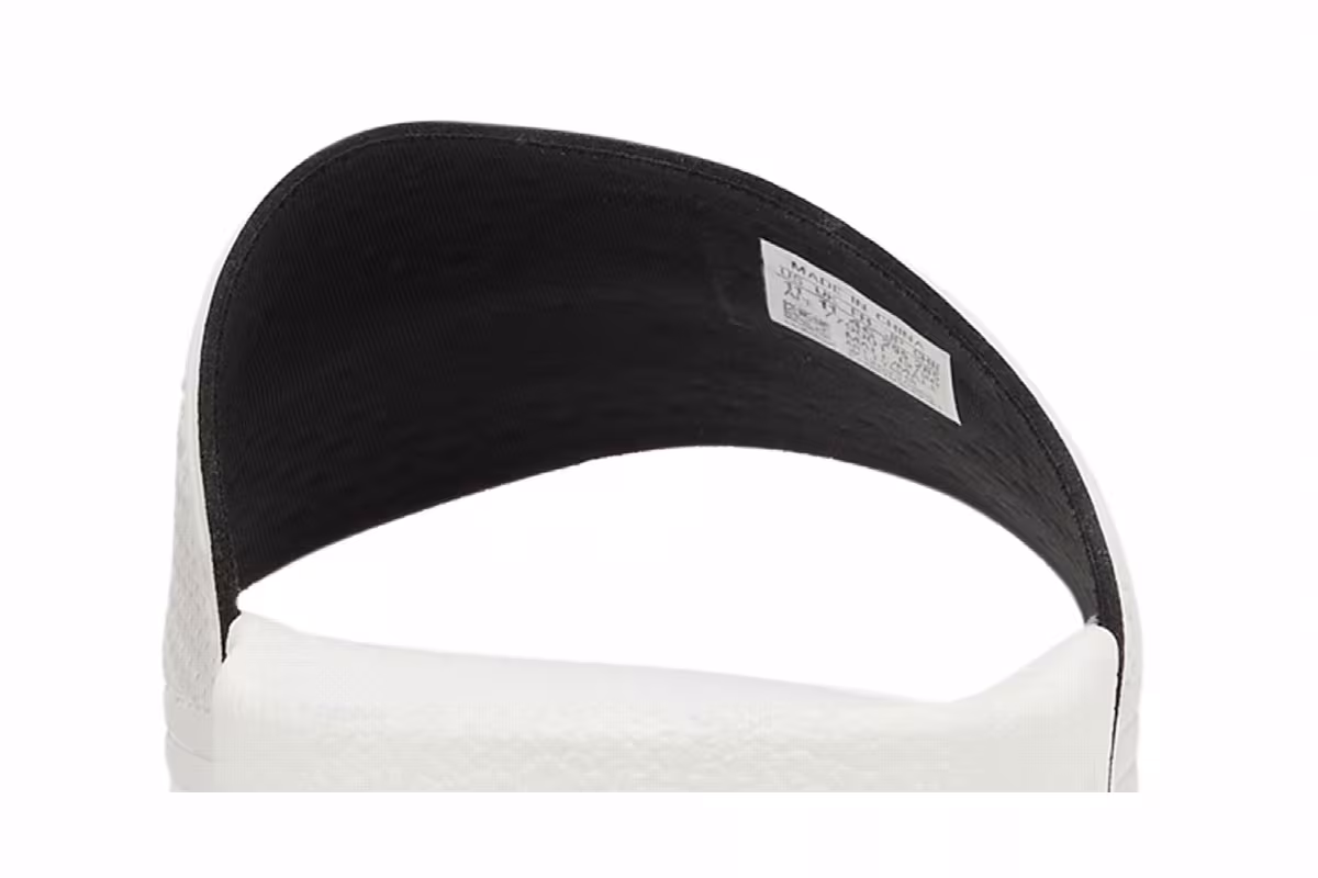 Mark Gonzales x adidas Shmoofoil Slide White Black, view 8