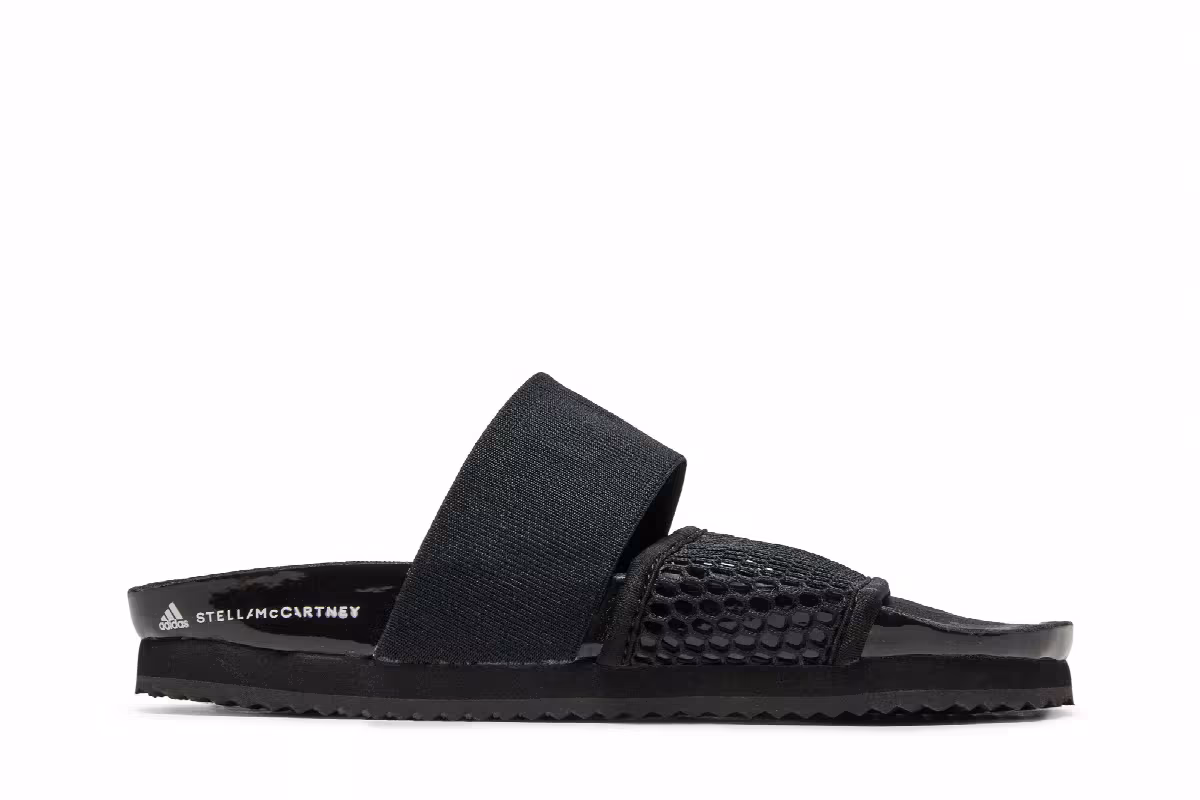 Stella McCartney x adidas Women's Lette Slide Core Black, view 2