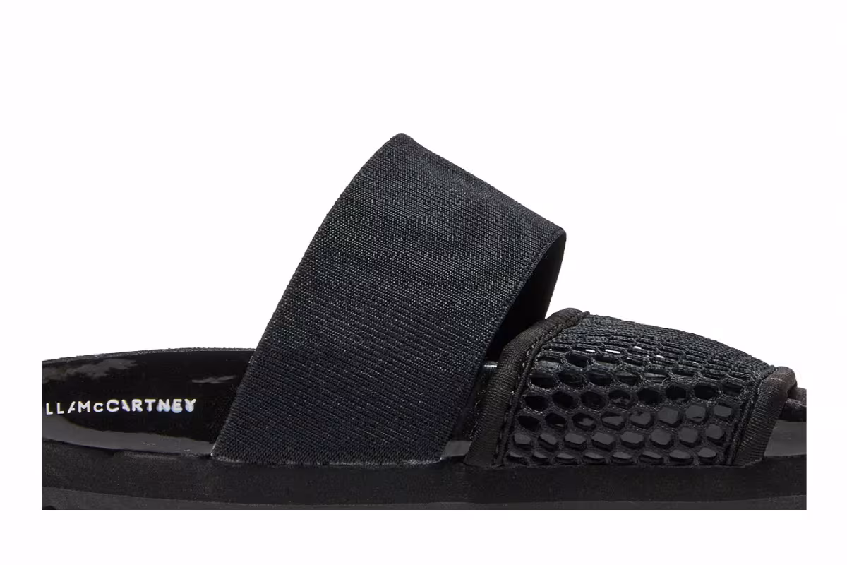 Stella McCartney x adidas Women's Lette Slide Core Black, view 3