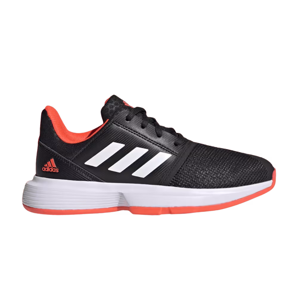 Adidas CourtJam J Black Solar Red