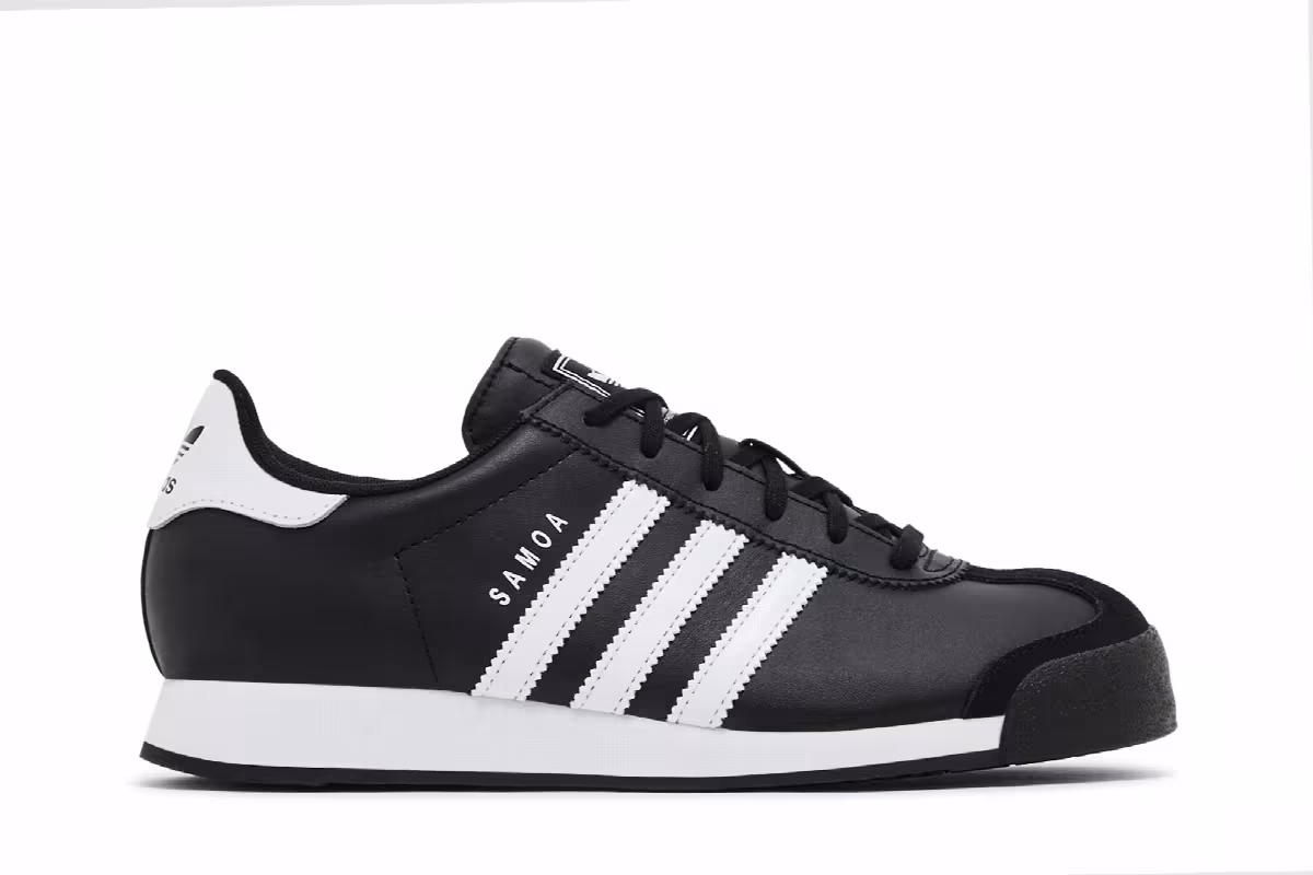 Adidas Samoa K Black White, view 2