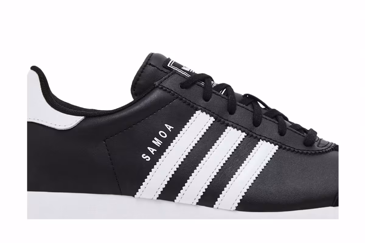 Adidas Samoa K Black White, view 3
