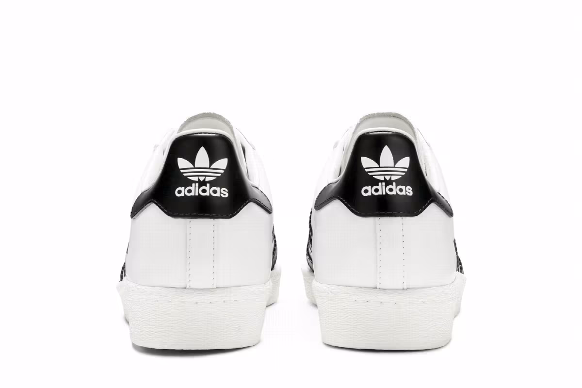 Prada x adidas Superstar White Black, view 7