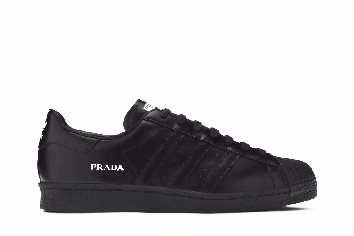 Prada x adidas Superstar Core Black, view 2