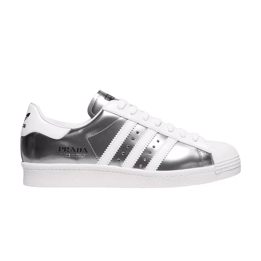 Prada x adidas Superstar Silver Metallic