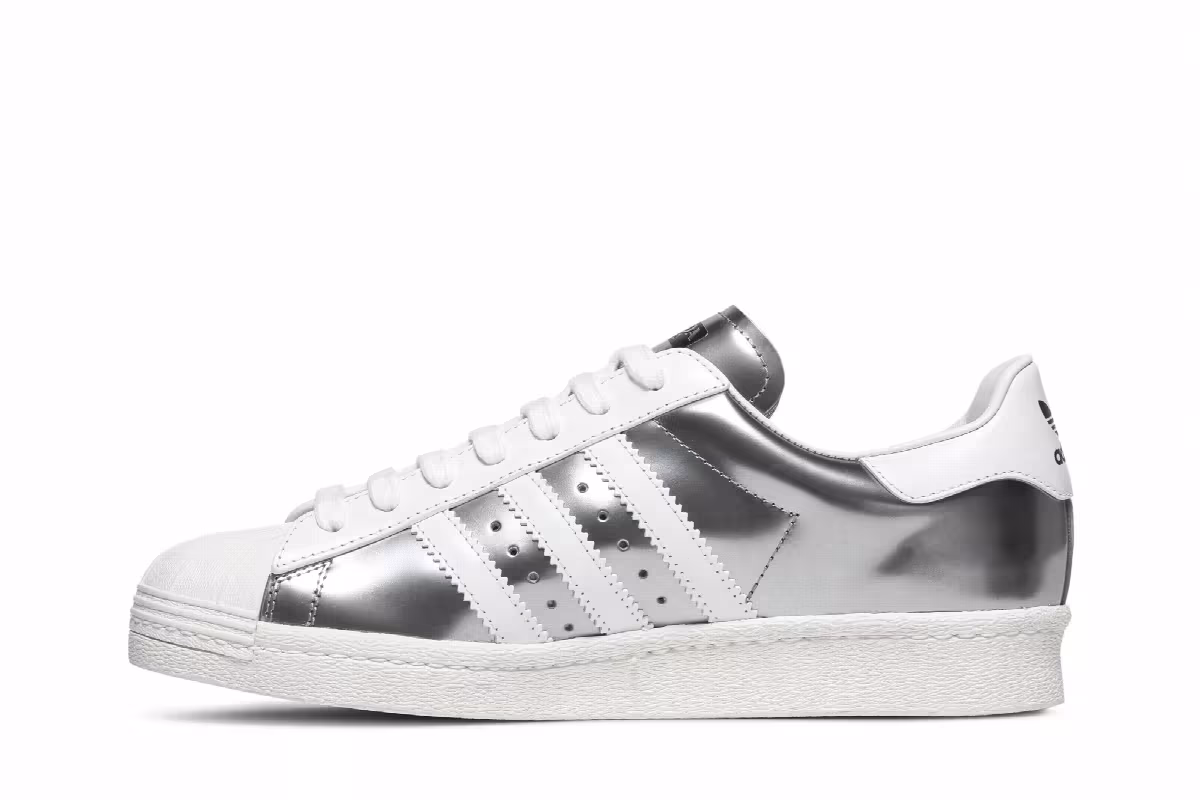 Prada x adidas Superstar Silver Metallic, view 4