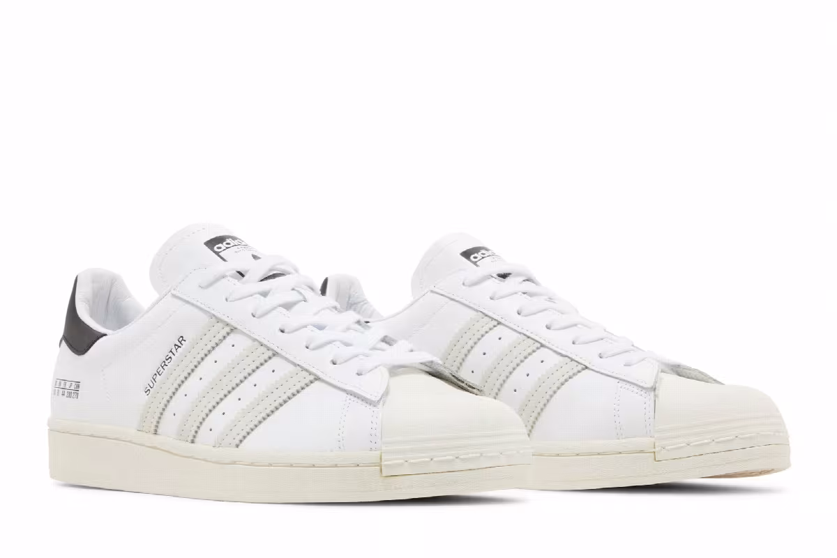 Adidas Superstar Size Tag - Cloud White, view 9