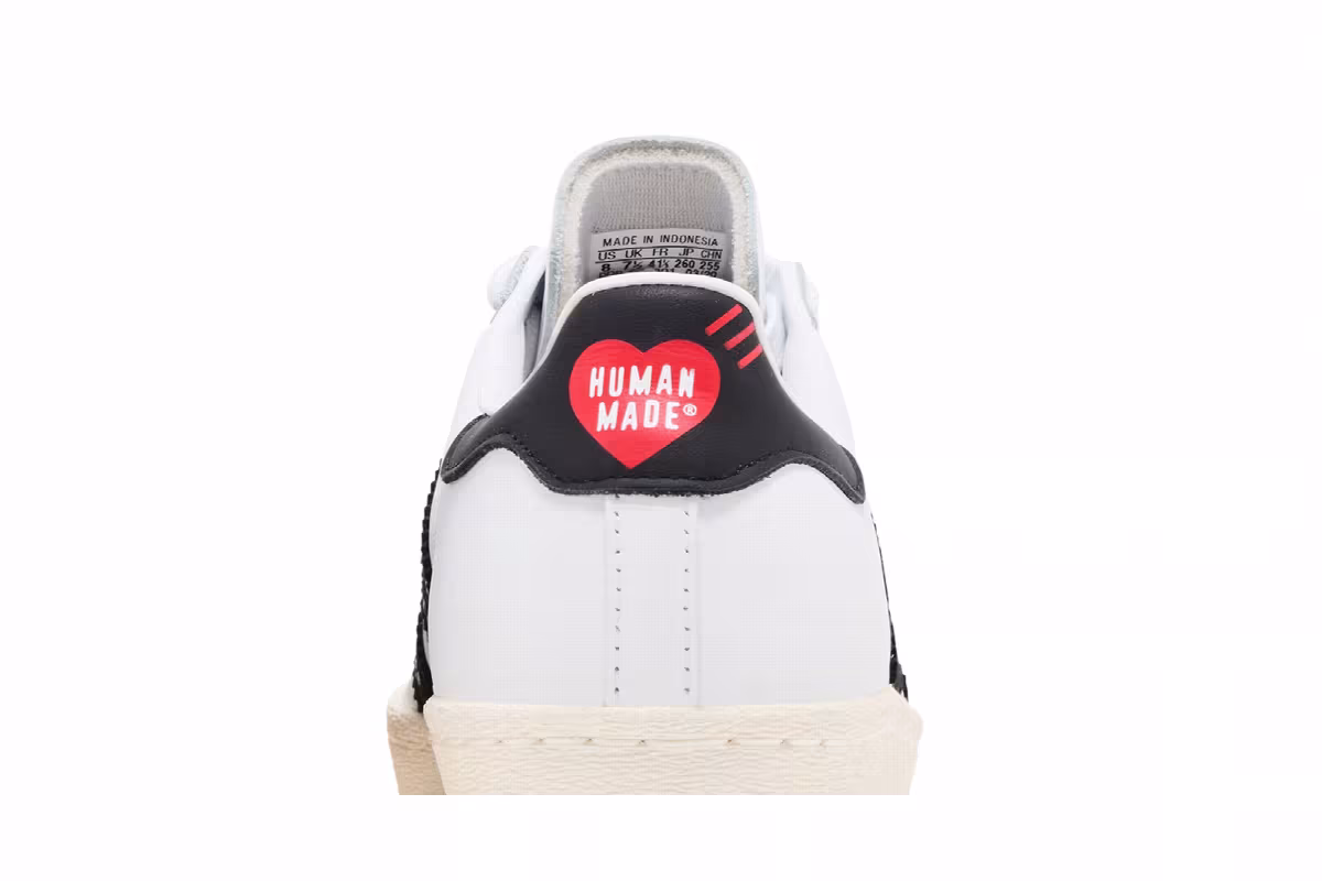Human Made x adidas Superstar Gears For Futuristic Teenagers - White Black, view 8