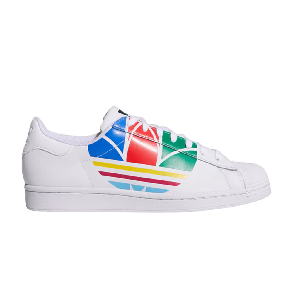 Adidas Superstar Pure Colorful Trefoil - Cloud White