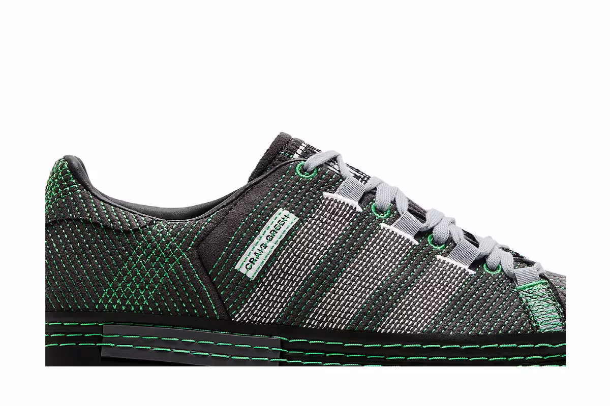 Craig Green x adidas Superstar Utility Black Green, view 3