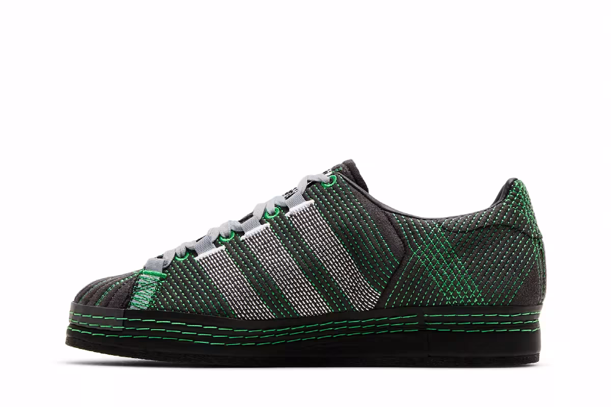 Craig Green x adidas Superstar Utility Black Green, view 4