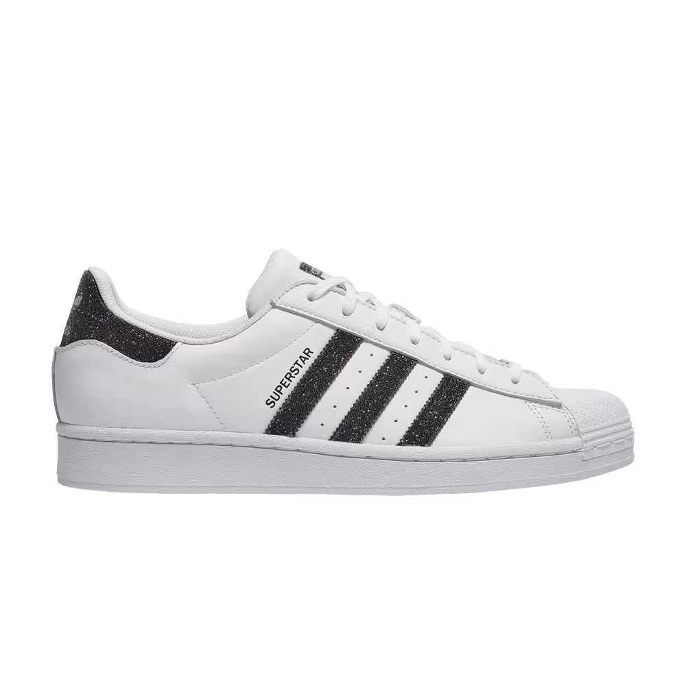 Swarovski x adidas Superstar White Black