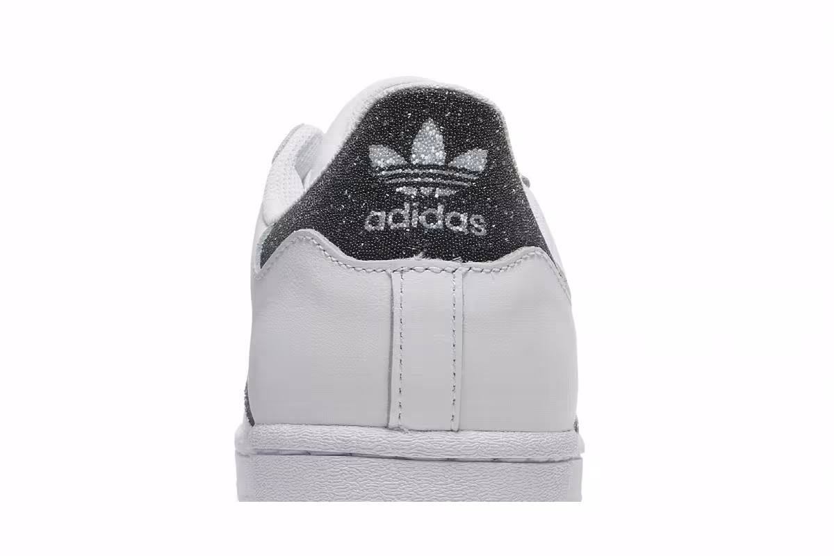 Swarovski x adidas Superstar White Black, view 8