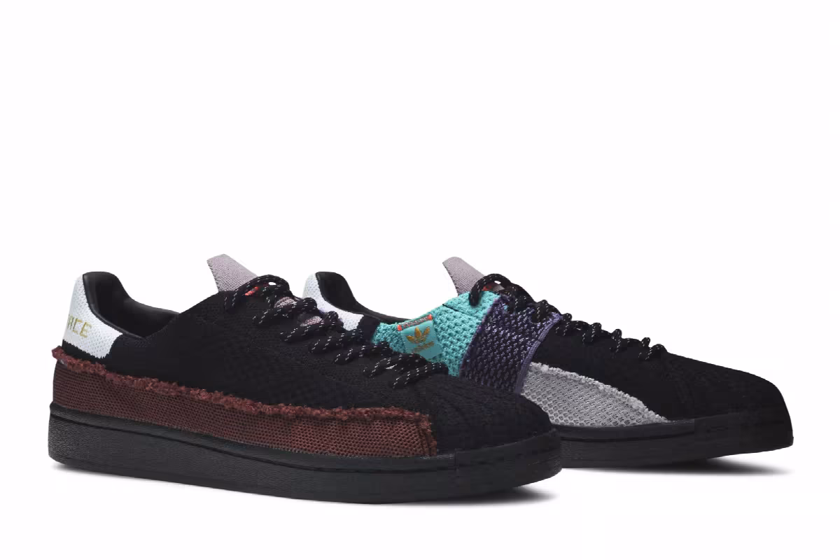 Pharrell x adidas Superstar Patchwork - Black, view 9