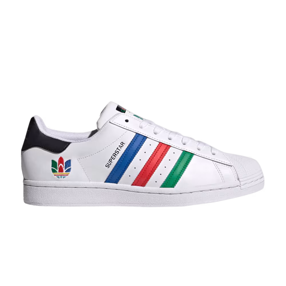 adidas Superstar Colorful Trefoil - Cloud White