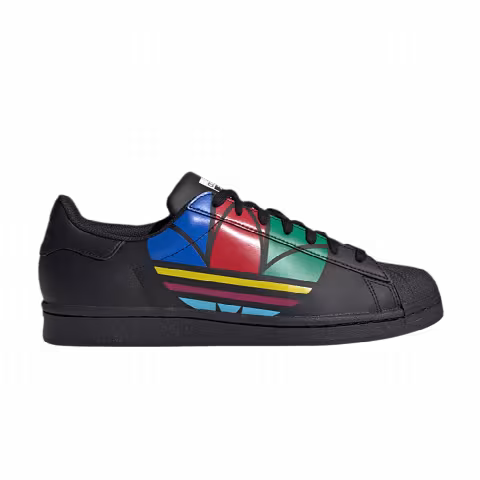 Adidas Superstar Pure 'Colorful Trefoil - Core Black'