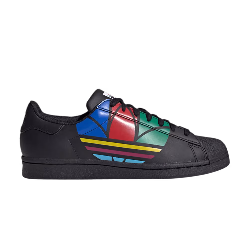 Adidas Superstar Pure Colorful Trefoil - Core Black