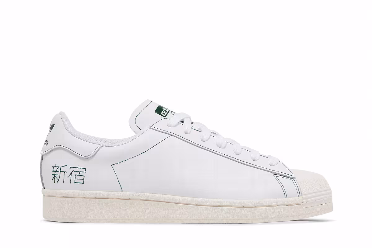 adidas Superstar Pure Embroidered Katakana - Chalk White, view 2
