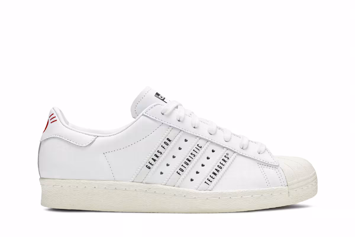 Human Made x adidas Superstar Gears For Futuristic Teenagers - White, view 2