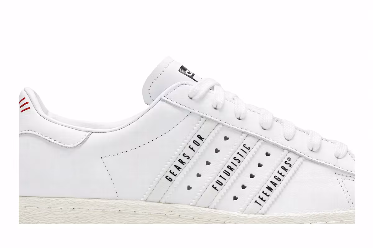 Human Made x adidas Superstar Gears For Futuristic Teenagers - White, view 3
