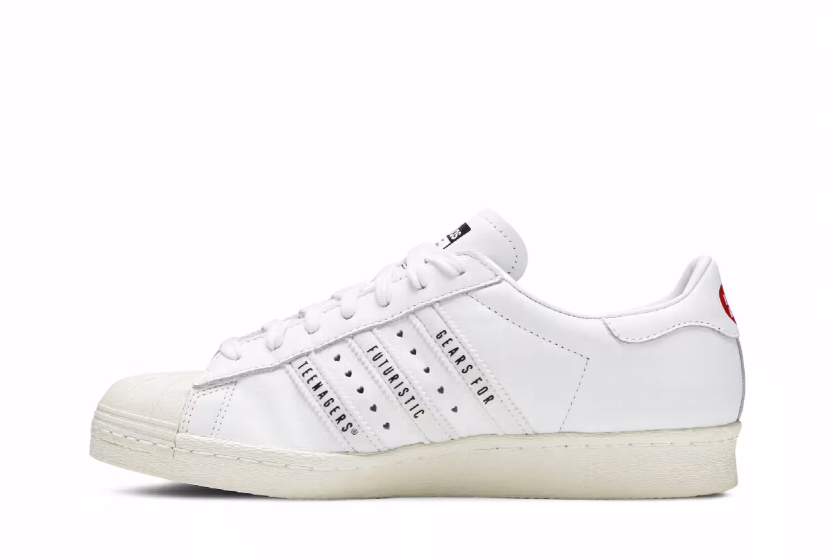 Human Made x adidas Superstar Gears For Futuristic Teenagers - White, view 4