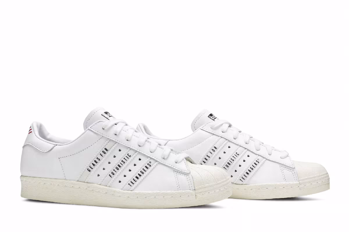 Human Made x adidas Superstar Gears For Futuristic Teenagers - White, view 9