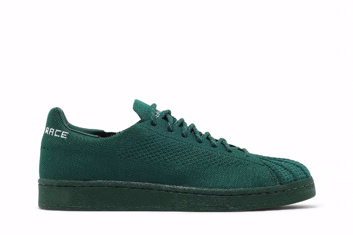 Pharrell x adidas Superstar Primeknit Dark Green, view 2
