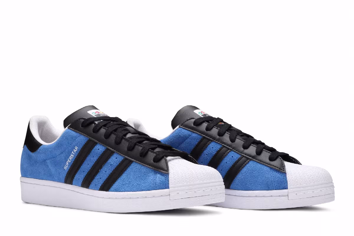 Adidas Superstar Blue Core Black, view 9