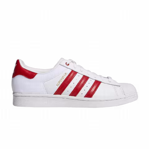 Adidas Superstar 'Velcro Patches - White Scarlet'