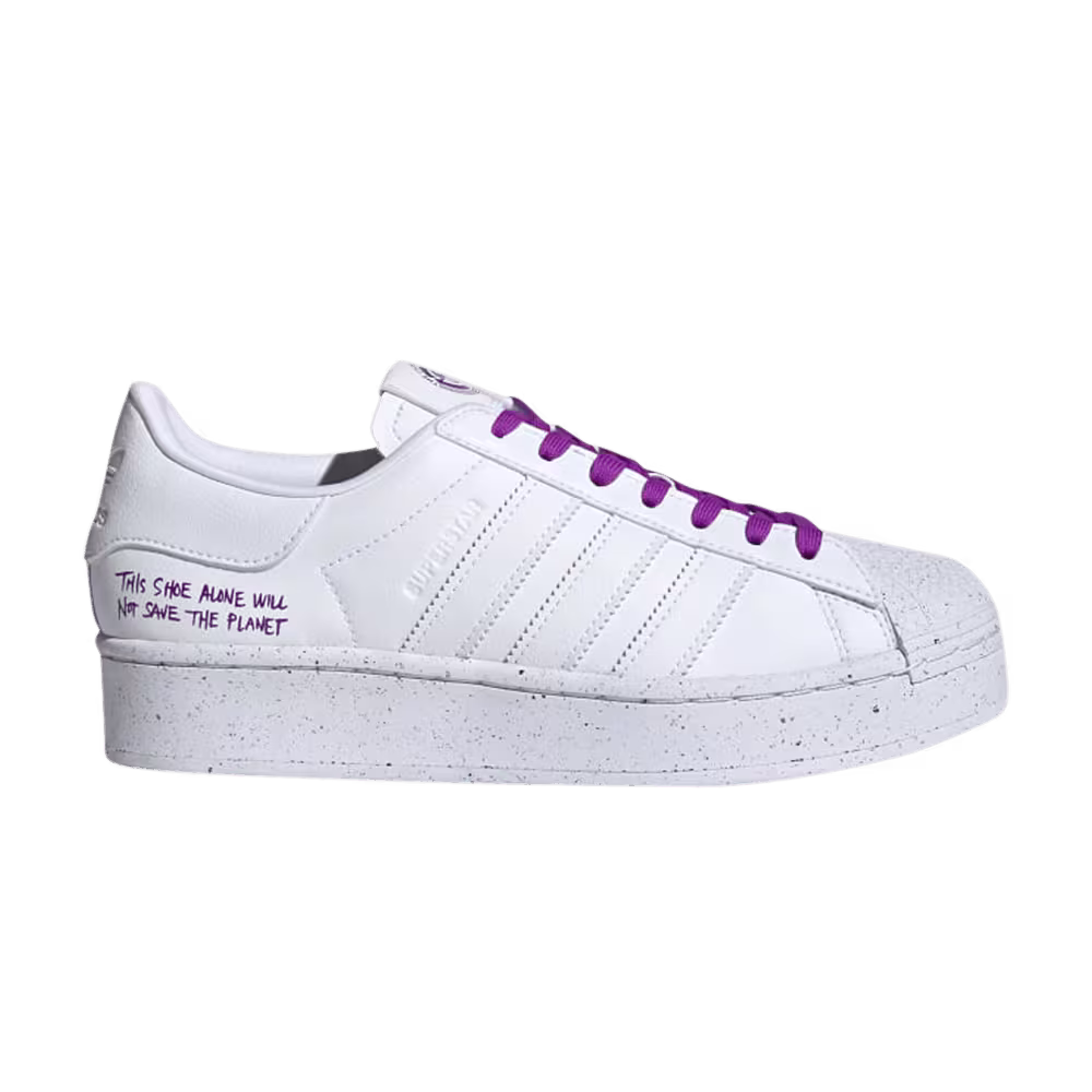 Adidas Superstar Bold Clean Classics Collection - White Shock Purple