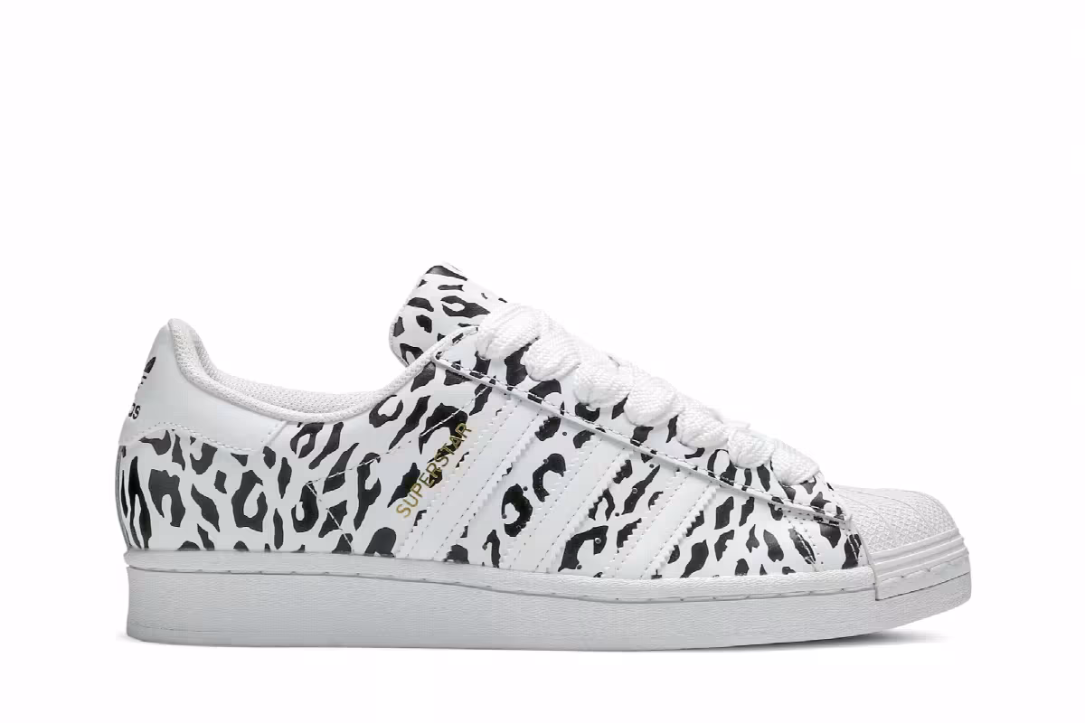 adidas Women's Superstar Cheetah Print, view 2