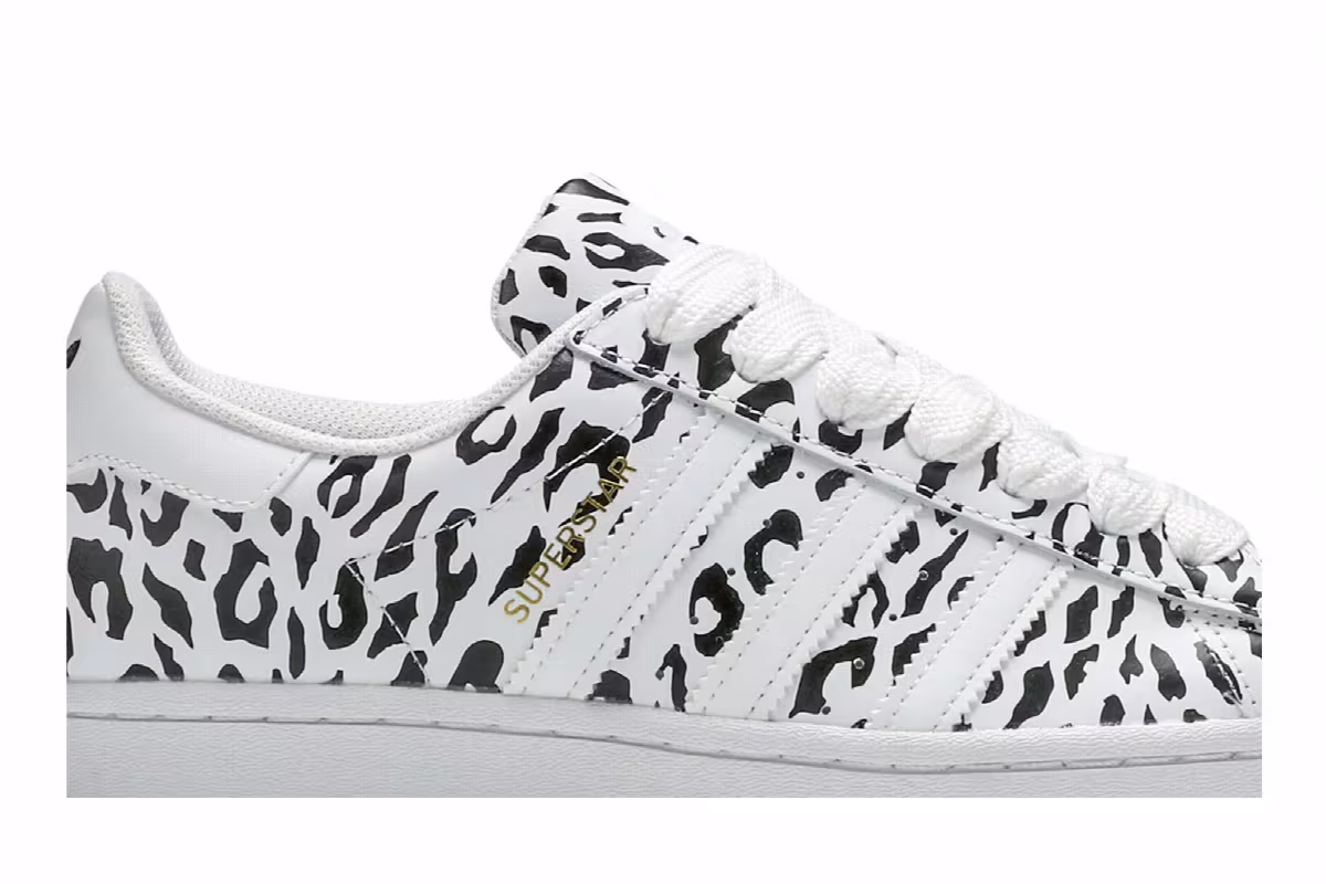 adidas Women's Superstar Cheetah Print, view 3