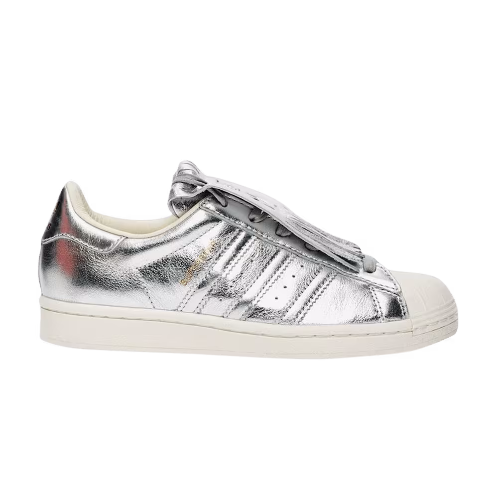 Adidas Women's Superstar Fringe Silver Metallic