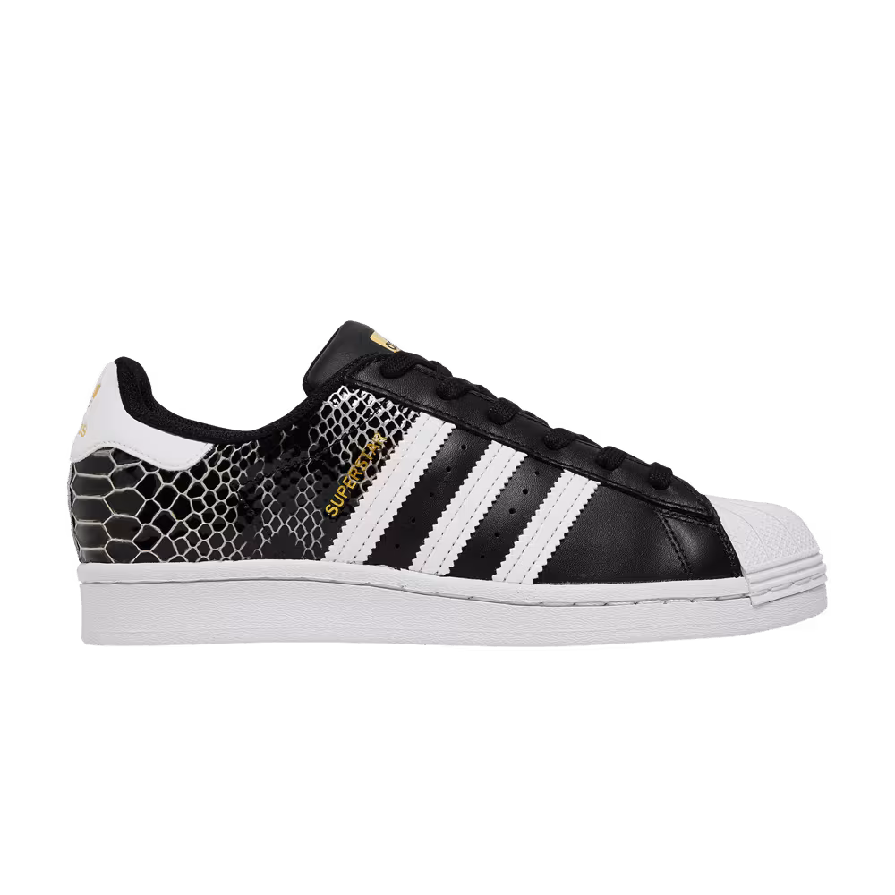 Adidas Women's Superstar Black Snakeskin