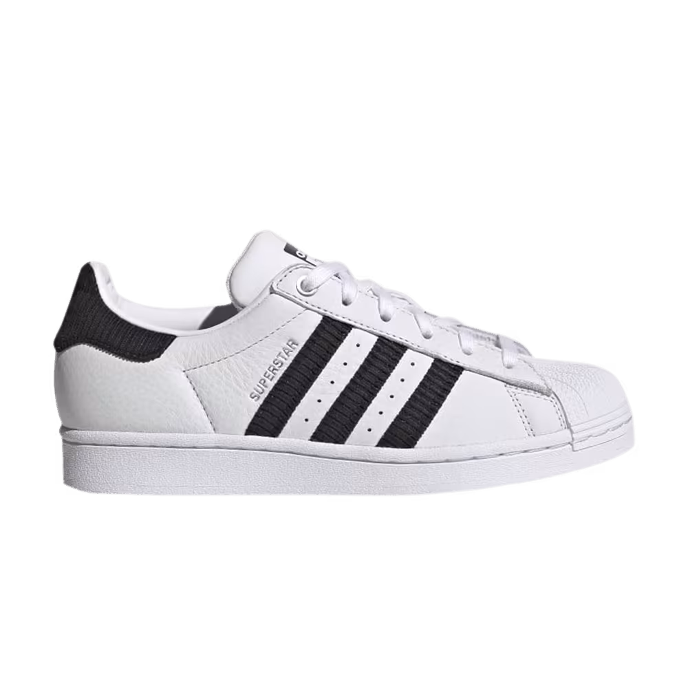 Adidas Women's Superstar Black Corduroy Stripes