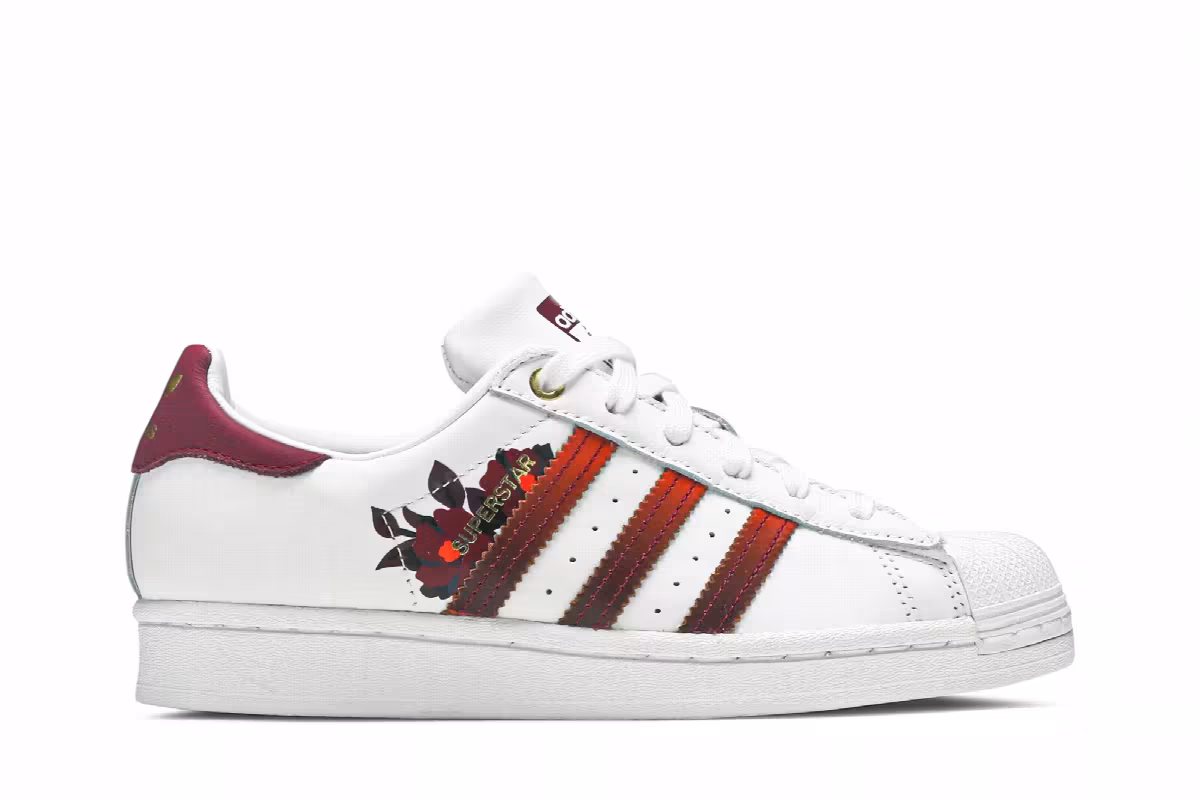 Her Studio London x adidas Women's Superstar Autumn Floral, view 2