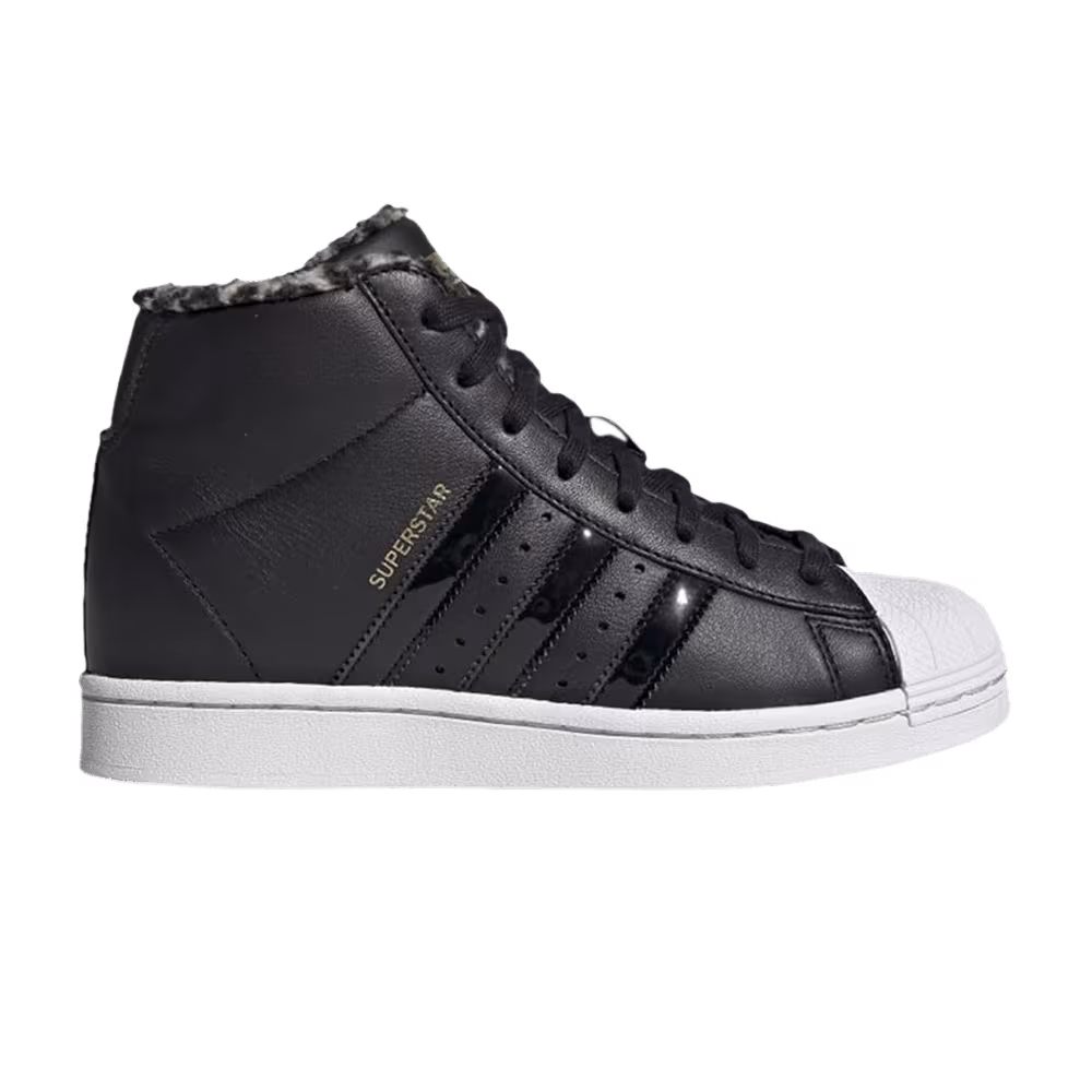 Adidas Women's Superstar Up Faux Leopard Fur