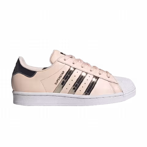 Adidas Wmns Superstar 'Metallic 3 Stripes - Pink Tint'