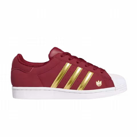 Adidas Wmns Superstar 'Burgundy Gold Metallic'