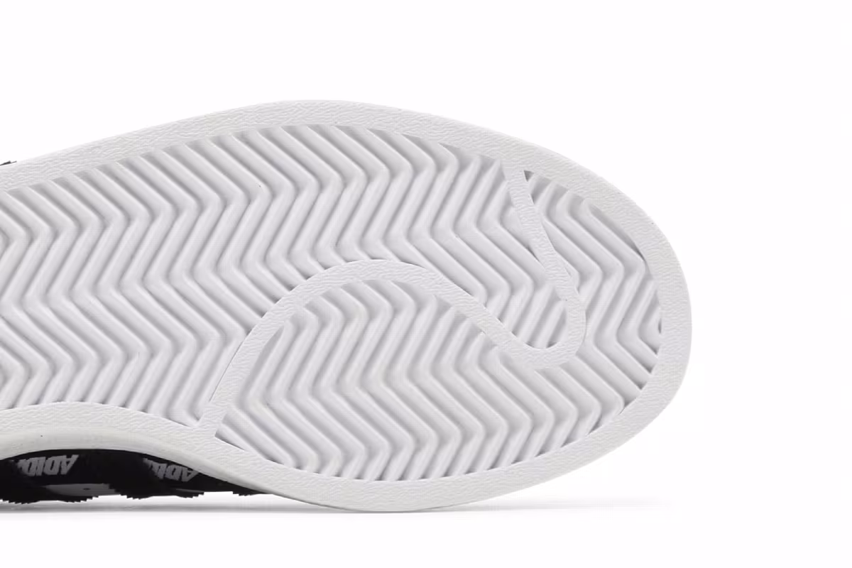 Adidas Superstar J Wordmark Heel Stripe - Cloud White, view 6