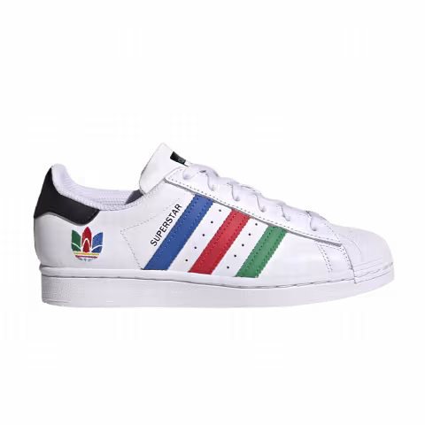 Adidas Superstar J 'Colorful Stripes - Cloud White'