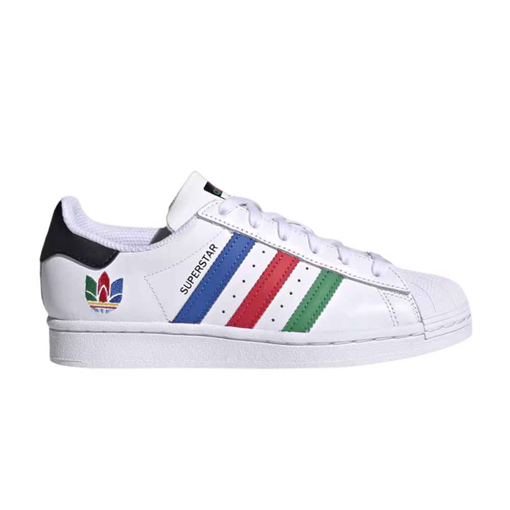 Adidas Superstar J Colorful Stripes - Cloud White