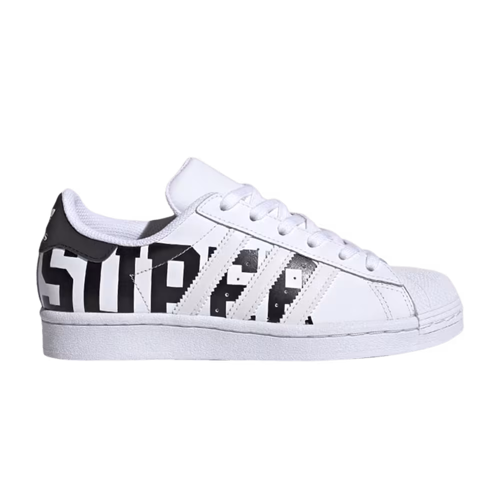 Adidas Superstar J White Black