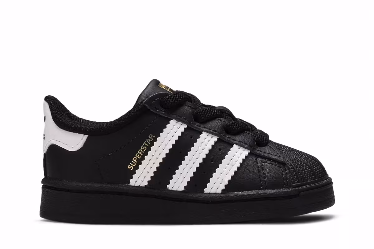 adidas Superstar Infant Core Black, view 2